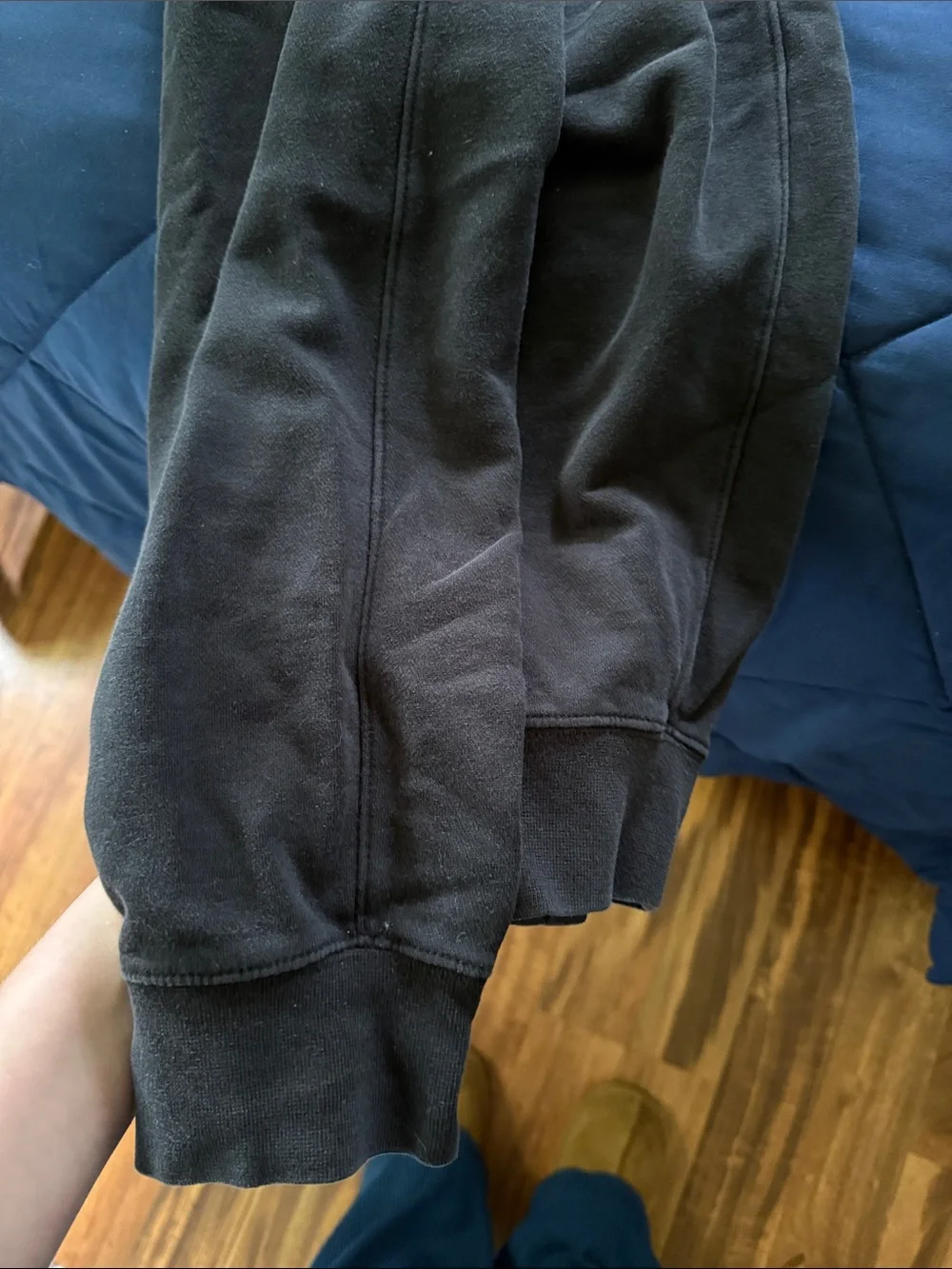 Nike Black Sweat Joggers with White Swoosh